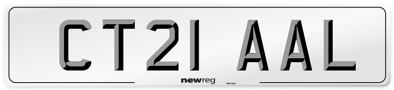 CT21 AAL Number Plate from New Reg